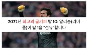 2023년 최고의 골키퍼 탑 10: 알리송(리버풀)이 탑 1을 "점유"합니다