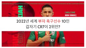 2023년 세계 부자 축구선수 10인 : 갑자기 CR7이 2위만?