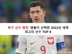 축구 선수 랭킹: 팬들이 선택한 2023년 세계 최고의 선수 TOP 8
