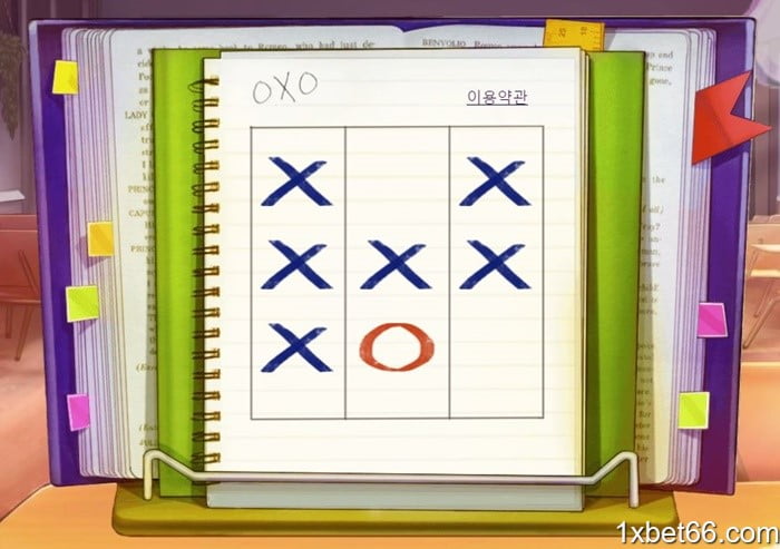 1XBET OXO. 내기 게임
