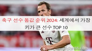 축구 선수 몸값 순위 2024: 세계에서 가장 키가 큰 선수 TOP 10