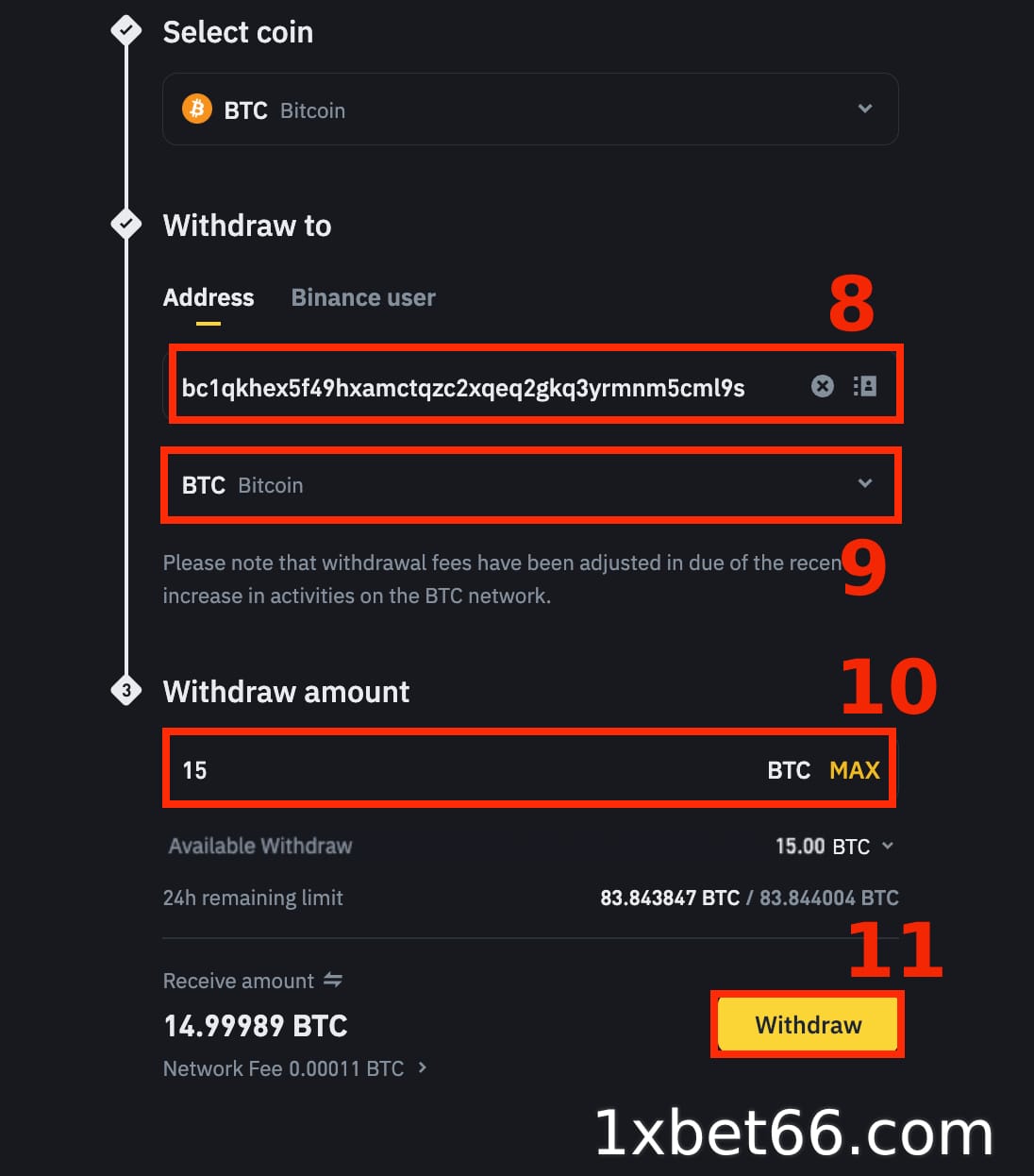 fill-withdrawal-amount