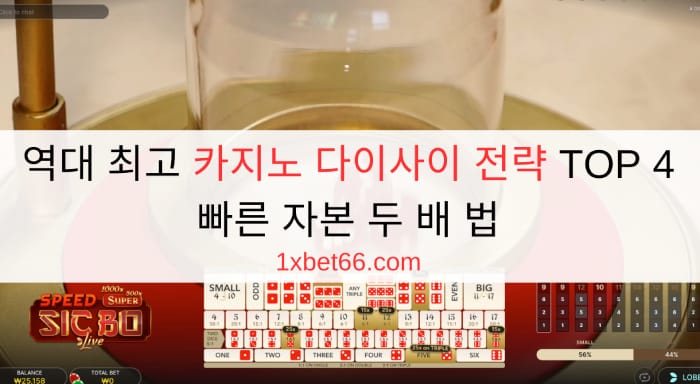 역대 최고 카지노 다이사이 전략 TOP 4 빠른 자본 두 배 법
