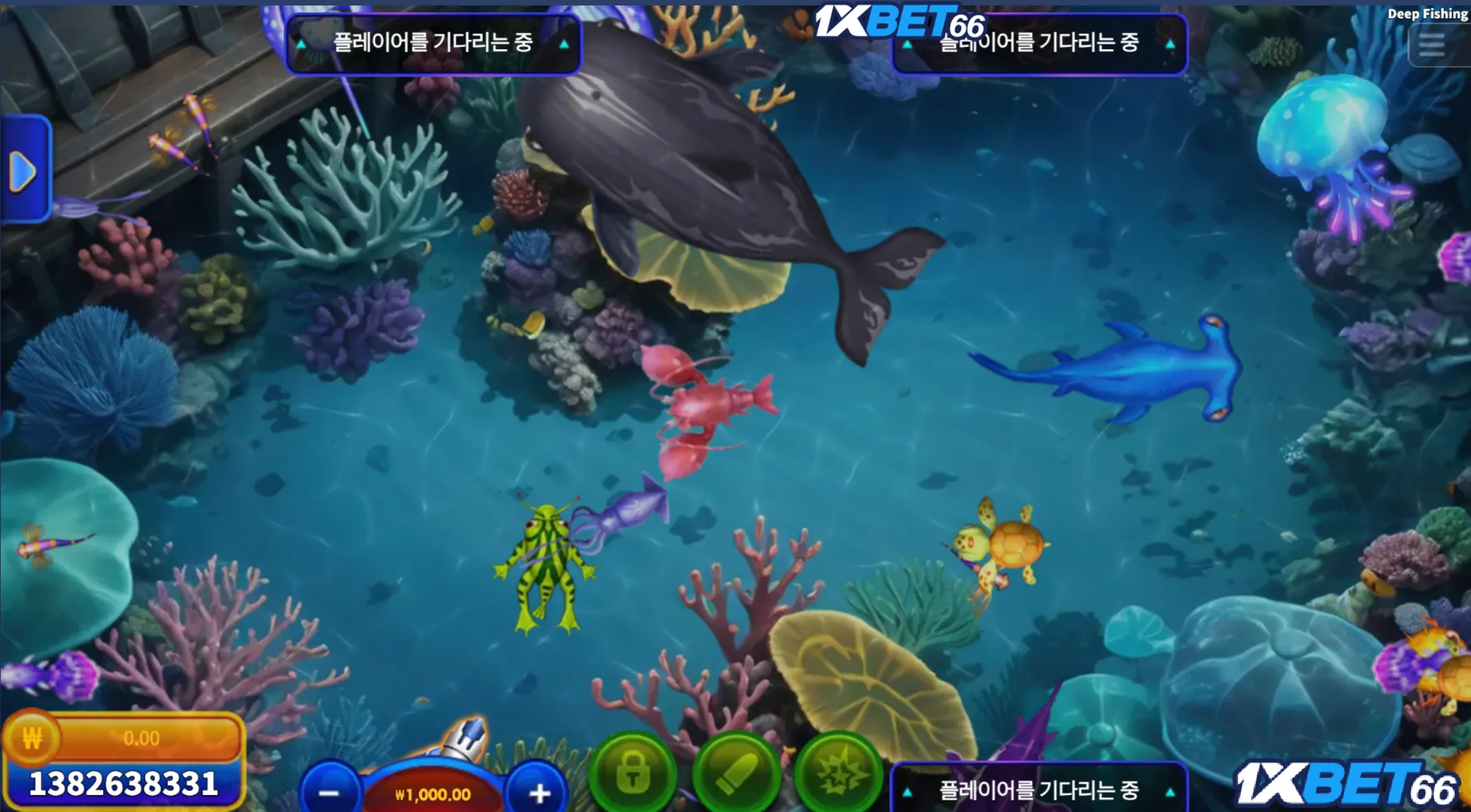 1XBET의 낚시 게임