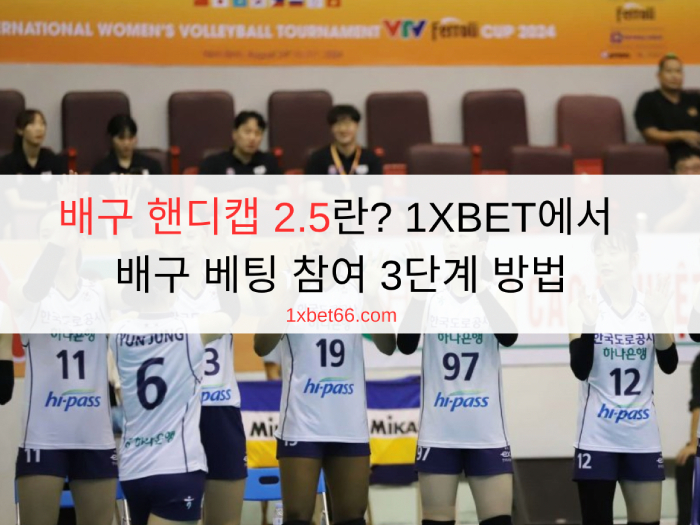 배구 핸디캡 2.5란? 1XBET에서 배구 베팅 참여 3단계 방법