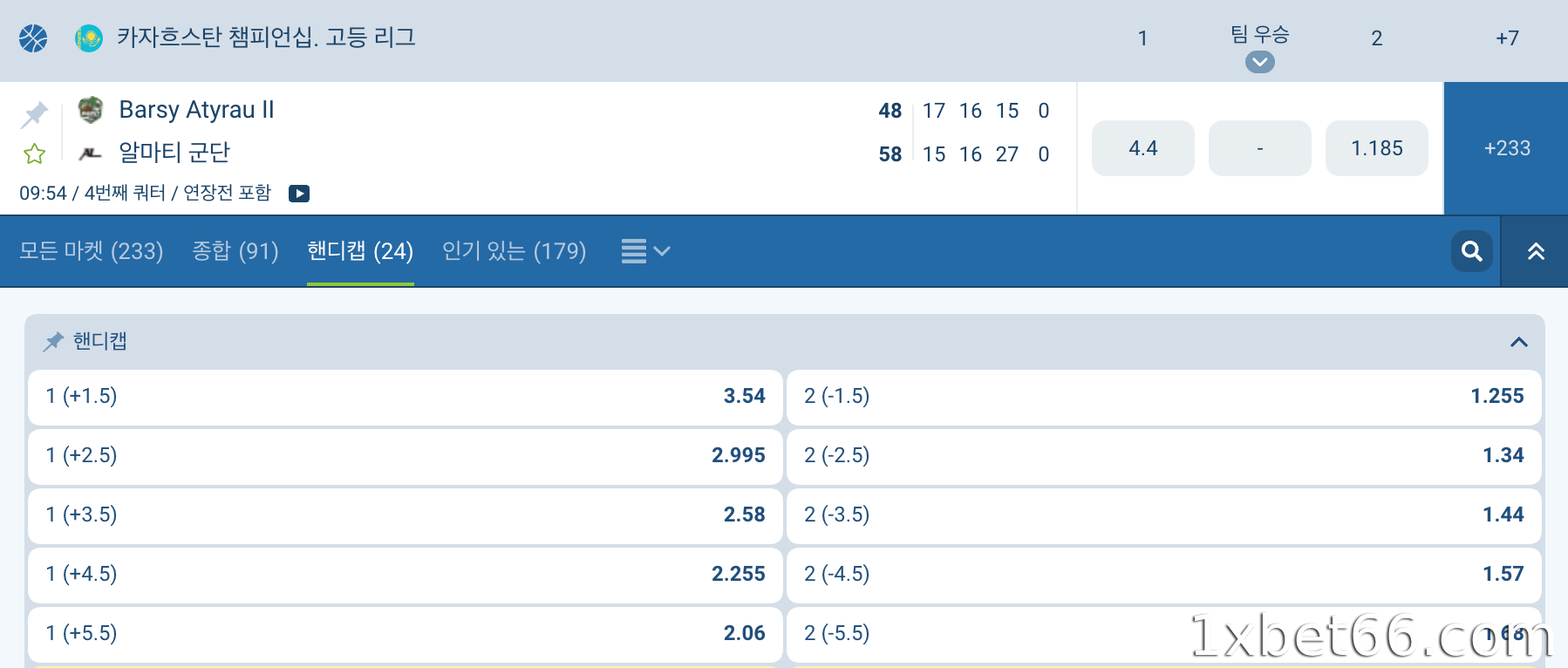 가장 흔한 5가지 농구 핸디캡 베팅을 읽는 방법