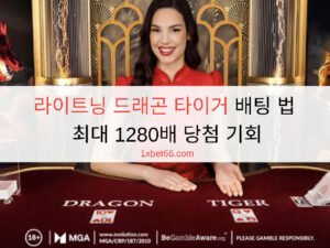 라이트닝 드래곤 타이거 배팅 법 최대 1280배 당첨 기회