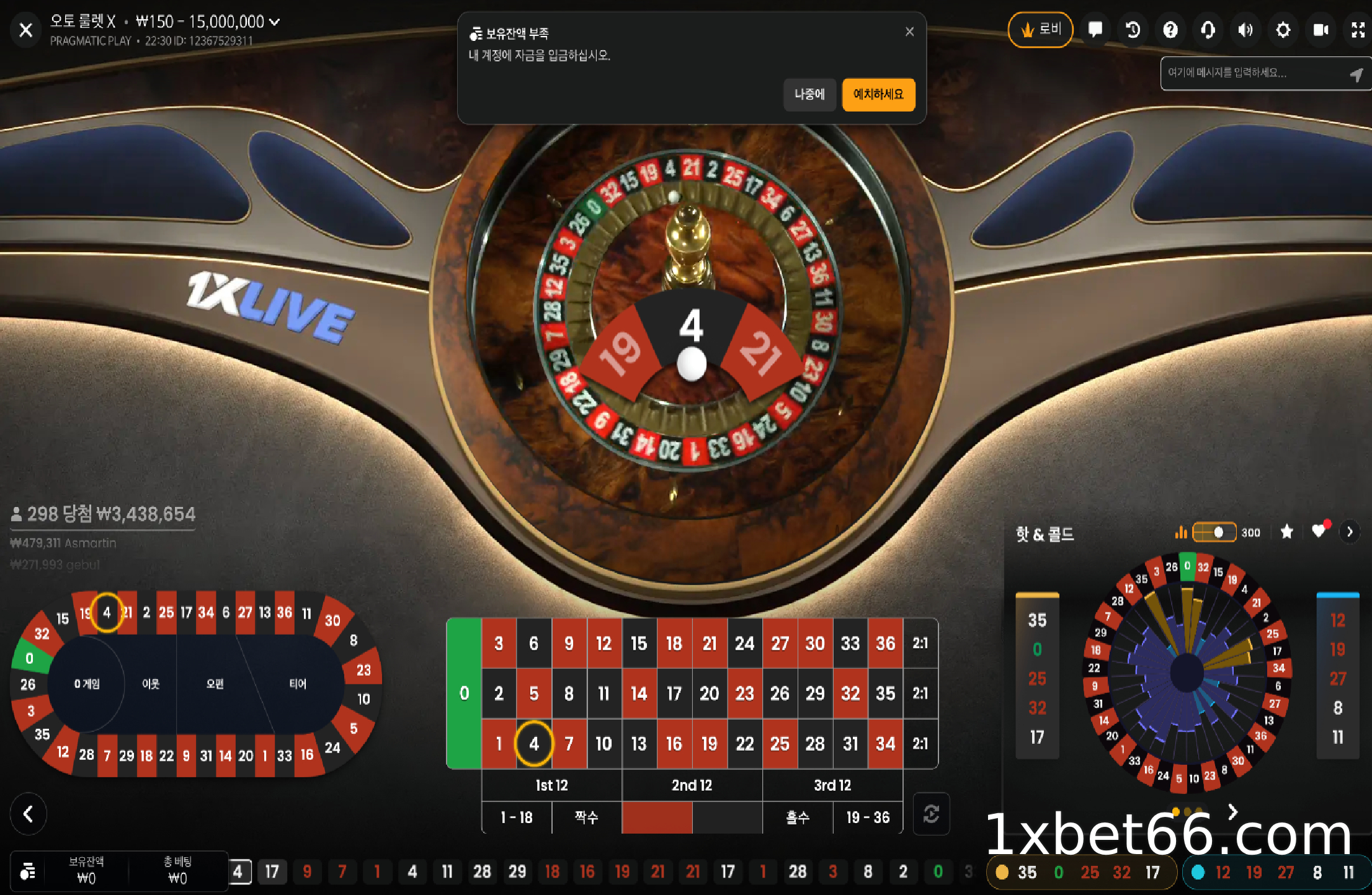 단일 숫자, 특히 0에 과도하게 베팅하는 것을 피하세요.